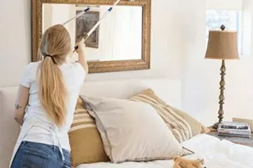Cleaning Living Room